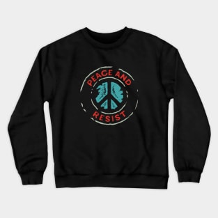 Peace and Resist - 2018 Midterm Elections Crewneck Sweatshirt